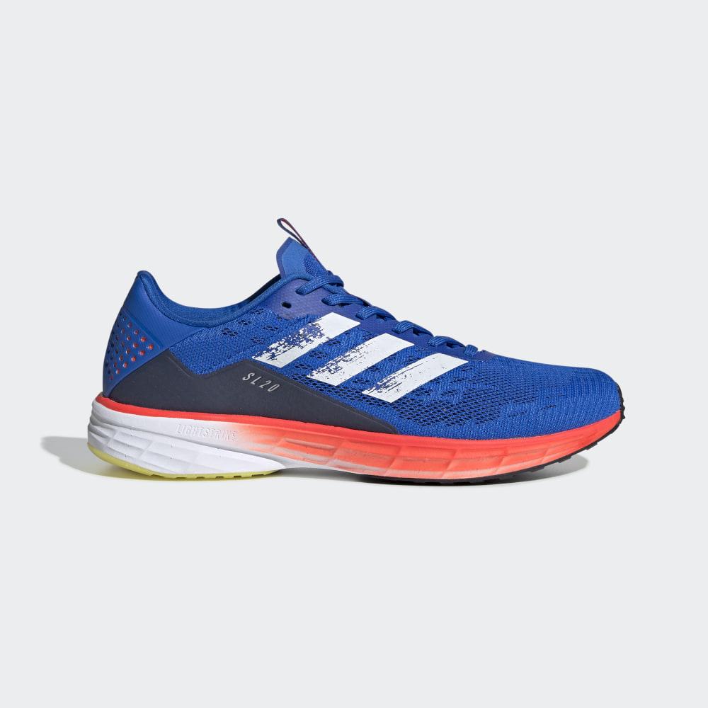 Adidasi Alergare Adidas SL20 SUMMER.RDY Barbati Romania - Albastri/Albi/Rosii FU6621